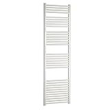 Termoarredo Scaldasalviette Bianco cm 180 x 55 938W Tubi in Acciaio Orizzontali Elena Radiatore d'Arredo Idraulico