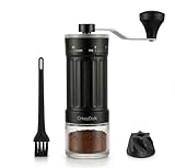 OrkeyDolk® Macinacaffè manuale esterno regolabile con meccanismo conico di alta precisione in ceramica, regolazione a 40 livelli, adatto per aeropress, Pour Over e Moka.