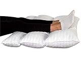 Evergreenweb - Cuscino Gambe Terapeutico Pieghevole da Letto o Divano, Ortopedico per Il Recupero da chirurgia, Dolore alla Schiena e all'anca, Dolore alla Gamba, circolazione, Misure 72x55 PILMED
