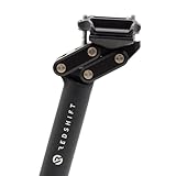 REDSHIFT Dual-Position Bike Seatpost, Aluminum Bicycle Seat Post Saddle Pole, Cycle Biking Accessories and Parts, 27.2mm x 350mm Black