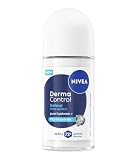 NIVEA Deodorante Roll On Derma Control Defend Extra Comfort 50 ml, Deodorante donna antitraspirante per una protezione 72h, Formula senza alcool con Acido Ialuronico e Pro-Vitamina B5 anti-irritazioni