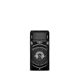 LG ON5 - Altoparlante con luci RGB multicolore (Tweeter 2' x 2, woofer 8', sintonizzatore FM e Dab+, USB registratore, Bluetooth 4.0, vassoio CD, effetti DJ, funzione Karaoke), colore nero