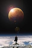 Notebook: Lonely Man Overlooking The Universe , Journal for Writing, College Ruled Size 6' x 9', 110 Pages