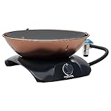 Campingaz 360 Grill CV, griglia rotonda da tavolo, barbecue da campeggio con coperchio, barbecue da balcone, piccolo barbecue a gas con 2.200 Watt di potenza, funzionamento con cartuccia a gas CV470