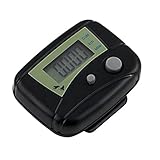 Contapassi Mini Contapassi Elettronico Preciso Contapassi Portatile Contapassi LCD Contatore Calorie A Piedi Con Clip Per Passi A Piedi Miglia/Km Contapassi Nero