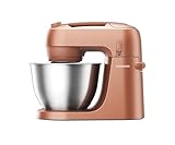 Kenwood Go KZM35.000RD Planetaria con Design Salvaspazio, Impastatrice Compatta con Ciotola da 4L, 3 Strumenti di miscelazione, 6 Velocità, Alta solo 30cm, dotata di Maniglia, Potenza 800W, Argilla