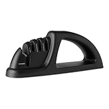 Amazon Basics Affilacoltelli 4-in-1, con Base Antiscivolo, Include Guanto di Sicurezza