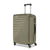 R Roncato Trolley FIBRA, espandibile (VERDE MILITARE, L)