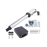 HarBin-Star Azionamento automatico per cancello a battente, azionamento per cancello girevole, peso 300 kg per ala con 2 telecomandi, braccio Swing Gate Opener 50 W