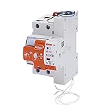GEWISS - GWD4229R - Restart Rm - 2 Poli - Accoppiato Con Mdc - 25 A 4500A Tipo A Curva C Idn=0,03 A 230 V - 3 Moduli En 50022