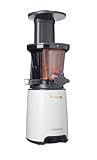 Kenwood JMP400WH PureJuice Estrattore di Succo a Freddo, Centrifuga Slow Juicer con passino, funzione risciacquo, salvagoccia, contenitore raccogli polpa 1,3L, contenitore succo 1L, Bianco