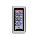 Retekess T-AC03 Controllo di Accesso, Controllo Accessi Porta IP68, Tastiera Retroilluminata Apriporta Codice Metallo Impermeabile Memoria 2000 Utenti RFID 125KHz Argento Appartamento Box Auto