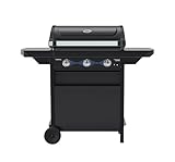Campingaz Barbecue a Gas Compact 3L Dualgas | 7,5 kW | Carrello Grill a Gas con 3 bruciatori | Sistema a Doppia Alimentazione: Gas Naturale e GPL | Coperchio con termometro | Vassoio raccogli Grasso