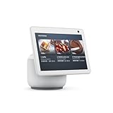 Echo Show 10 (Ultimo modello) | Schermo intelligente in HD con movimento, Bianco ghiaccio, con Accesso Anticipato ad Alexa+