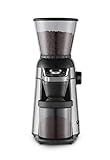 Gaggia RI8123/01 MD15 - Macinino per caffè, In Grani con Macine Coniche in Acciaio Inox, Corpo Rivestito in Acciaio, 15 Opzioni di Macinatura e Timer Digitale, Colore Nero/Acciaio Inox