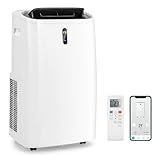RELAX4LIFE 5 in 1 Climatizzatore 16000 BTU Caldo Freddo Portatile con Deumidificatore, Ventilatore con 3 Velocità, Modalità Notturna, Wi-Fi: App Control e Telecomondo, R290