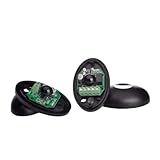Coppia di Sensori a Fotocellula a Infrarossi 12 / 24V AC DC Fascio di Sicurezza Universale per Cancello Automatico Esterno Porta del Garage
