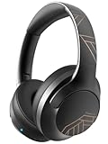 PowerLocus Cuffie Wireless Bluetooth, 50 ore di riproduzione, Cuffie Over Ear con 4 EQ Modalità di Suono, HiFi Suono, Cuffie Senza Fili con Microfono per Viaggio/Telefono/PC/Ufficio (Nero)