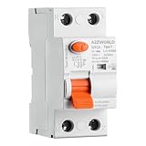 Interruttore Differenziale Puro Salvavita Tipo F 25A, RCCB Classe F 1P+N 6kA 30mA 0.03A, 2 Moduli DIN, Ottimo per Inverter Monofase,Climatizzatori,Lavatrici,Pompe