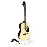 Chitarra acustica Martin Smith di dimensioni standard con tracolla, corde di ricambio e lezioni