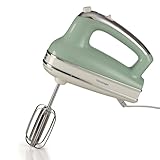 Ariete 1548 Sbattitore Vintage, 450W, 5 velocità, Funzione turbo, 2 fruste, Verde