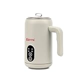 Girmi ML53 Montalatte Elettrico 500W 4 Funzioni Caldo/Freddo, Schiuma Latte Cremosa per Cappuccino e Latte Macchiato, 150/300 ml, Frustino Inox, Base 360°, Touchscreen