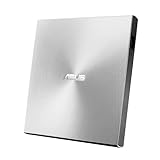 ASUS Masterizzatore Esterno ZenDrive U9M (SDRW-08U9M-U/SIL), Lettore Ultra Slim 8x, CD/DVD, Supporto M-Disc, USB Type-C, compatibile con Windows e Mac OS, Argento