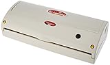 Reber 9340 N Apparecchio per Confezionamento Sottovuoto Automatico Salvaspesa, 830Mb, 18Lt/Min, 180W, Bianco