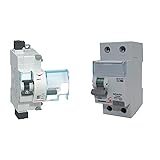 BTicino F80SG Serie BTDIN Salvavita Stop Go a Riarmo Automatico, Grigio & GC723F25 Interruttore Differenziale Puro