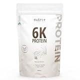 nutri+ Proteine 6K in Polvere a Base vegetale Neutro 1 kg - 6 Componenti proteiche con Isolato di Proteina di Soia Piselli Grano Riso Girasole Mandorla - senza Zucchero o Edulcoranti