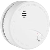 Heiman®, rilevatore di fumo indipendente con sensore fotoelettrico, batteria al litio integrata con durata 10 anni