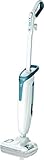 ROWENTA STEAM POWER ALL FLOORS Scopa Pulitore a vapore igienizzante antibatterico, senza prodotti chimici, 1200 W, Tappeto, Moquette, Piastrelle RY6597WH, Bianco/Blu