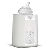 Chicco Scaldabiberon Neonato E Scalda Pappa, Con Tre Programmi, Spegnimento Automatico dopo un'ora, Mantiene il calore fino a un'ora, Bianco, ‎14 x 14 x 17.5 cm; 481 grammi