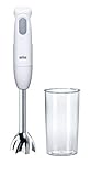 Braun MQ100 Curry Minipimer, 450 W, 600ml, Plastica, Bianco