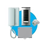 CAME Kit Citofonico AGT monofamiliare espandibile, completo di citofono interno a cornetta bianco AGT A200, unità esterna grigia HA/200, placca citofonica a un pulsante, base da parete, alimentatore