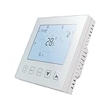 KETOTEK Intelligente Termostato WiFi Riscaldamento a Pavimento Elettrico 16A, Cronotermostato Compatibile con Alexa, Programmabile Termostato Ambiente da Parete Smart Life Tuya App Controllo