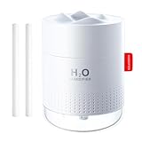 Umidificatore ambiente,500ml umidificatore piante,Umidificatore ultrasuoni Nebbia Fredda Super silenzioso con Luce Notturna Spegnimento Automatico LED,per Bambini Camera da letto Casa Ufficio