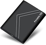 Dealmor Hard Disk Esterno 2TB, USB 3.1 Portatile Disco Rigido Esterno - Ultra Sottile 2.5' Metallo SSD per PC, Mac, Portable (Nero)