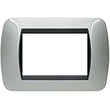 BTicino Living International L4803AL Placca, Alluminio