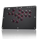 Arcade Stick, Arcade Fighting Stick per PS4 / Switch/PC / PS3, tastiera Street Fight con funzioni Turbo e RGB personalizzat (black)