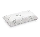 Textilhome Cuscino Memory Foam Cervicale 70 cm – Cuscini per Letto e per Dormire, Tessuto in Aloe Vera, Nucleo 100% – Rivestimento con Cerniera, Termoregolato e Adattivo