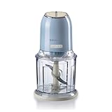 Ariete 438, Tritatutto Vintage, Chopper e Tritaghiaccio, 2 velocità, 4 lame in Acciaio Inox, Tazza graduata 600 ml, 400 W, BeigeTritatutto a 2 velocità, 2 pulsanti e 4 lame in Acciaio Inox.