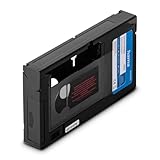 Hama Adattatore Cassetta VHS-C/VHS '00044704' (convertitore Video, Cassetta motorizzata, 6 mm) Nero