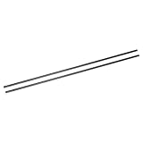 QUARKZMAN 2pz Tubi fibre di Carbonio 4 x 6 x 420mm Tessuto Liscio Superficie Lucida Asta Carbonio Avvolta a Rotolo Tubi Tondi Carbonio per Aeroplani Rc, Quadricotteri, Multicotteri