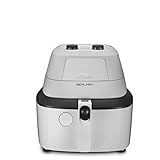 De'Longhi FH2101.W IDEALFRY Friggitrice ad Aria Calda, Capacità 1Kg, Frittura Leggera e Sana, Pannello di Controllo Manuale, Vasca Removibile da 3,9L, Pratico Coperchio e Timer Regolabile, Bianco