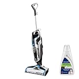 BISSELL CrossWave Pet Pro | Aspirapolvere/Lavando/Asciugatrice | 3 In 1 Per Animali Domestici | Ideale Per Tappeti, Piastrelle & Pavimenti In Legno | Formula Inclusa | 74dB | Nero/Titanio/Blu | 2225N