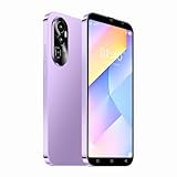 QrZrQ Smartphone economici, 5,0 pollici, doppia scheda doppia fotocamera, Quad Core, ROM 16 GB 【Espandibile a 128 GB】, Supporto GPS/WiFi/Bluetooth/FM, Telefono sbloccato dal viso (Rino10-Purple)