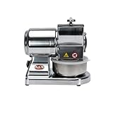 RGV Grattugia Maxi Essential - Grattugia Elettrica con Rullo in Acciaio Inox – Struttura in Alluminio, Bacinella in Acciaio, Rullo Estraibile Lavabile in Lavastoviglie