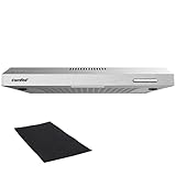 COMFEE' Aspirante 60 cm SLIF17SS-60 Cappa A LED Sottopensile Aspiratore A Parete Cappa Aspirazione Superiore 600 mm - Argento