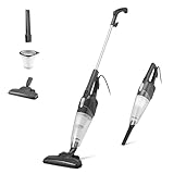 Amazon Basics Scopa Elettrica con Filo, Multifunzione 2-in-1, Motore ECO, Filtro Sostituibile, Ultra Leggera, Nero